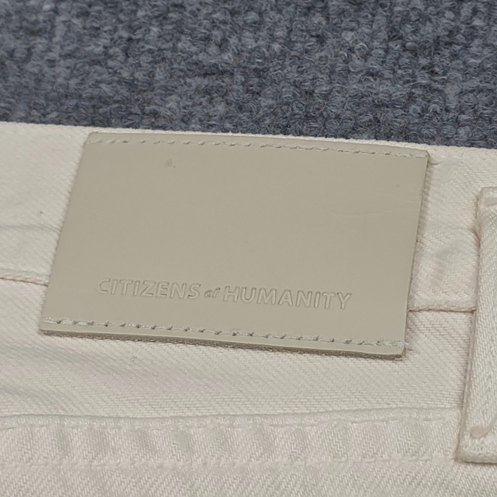Citizens of Humanity Gaucho Trousers Pants Women's 28 Ivory Wide Leg NWT *Marks - Picture 10 of 16